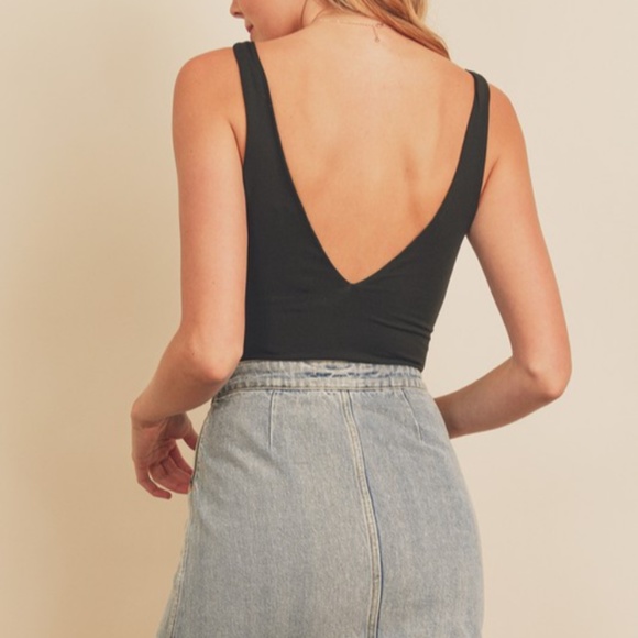 Double Plunging bodysuit. - Picture 2 of 4